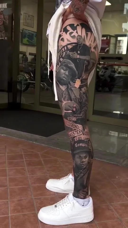 Video eines ausgewählten Sleeve-Tattoos von Blood Diamond Tattoo Ink.